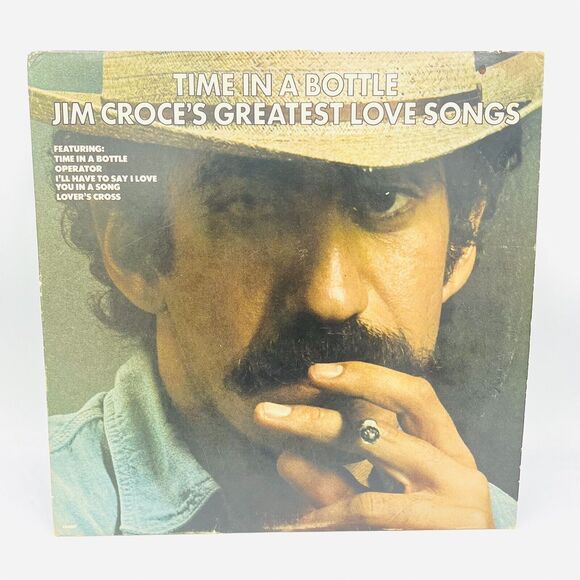 Jim Croce - Time In A Bottle Greatest Love Songs Vinyl LP - Lifesong - 1976 VG - Picture 1 of 4